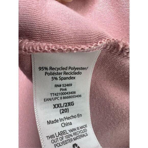 Time and Tru Velour Rose Pink Sweatshirt Size XXL(20) - Picture 9 of 10
